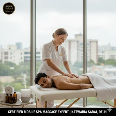 Certified European Deep Tissue Mobile Spa Expert Home Service in Katwaria Sarai, Delhi - Near IIT Delhi & JNU