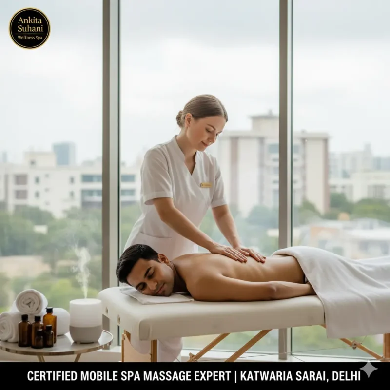 Certified European Deep Tissue Mobile Spa Expert Home Service in Katwaria Sarai, Delhi - Near IIT Delhi & JNU