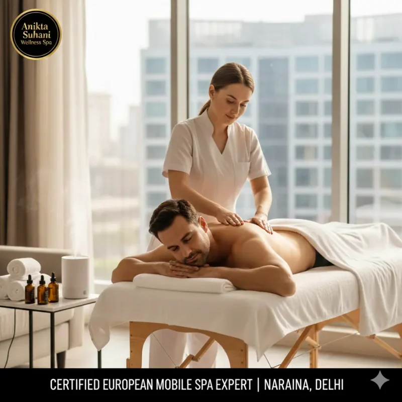 Certified European Deep Tissue Mobile Spa Expert Home Service in Naraina, West Delhi