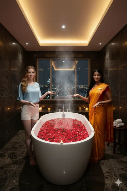 amazing female to male massage spa in hotel lalit new delhi