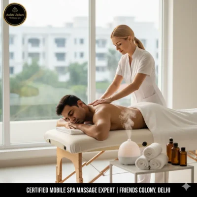 Certified European Deep Tissue Mobile Spa Expert Home Service in Friends Colony, Delh